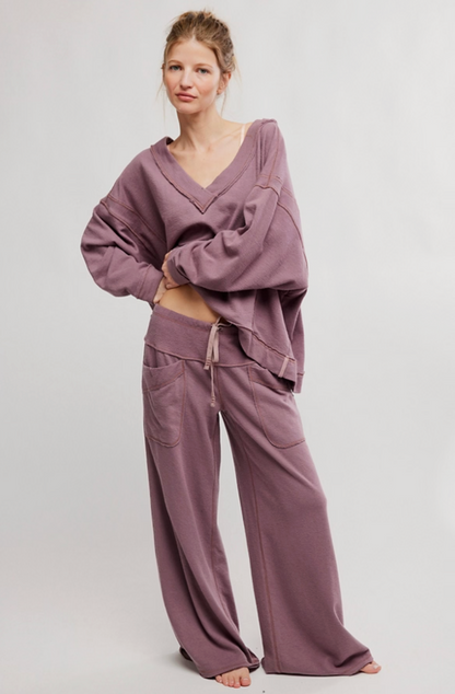 Staycation Lounge Pant - Elderberry