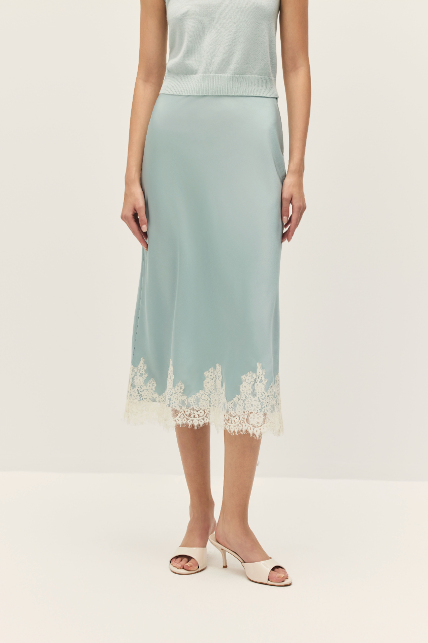 Enid Skirt - Blue Haze