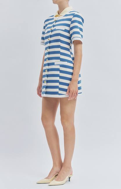 Taylor Dress - Blue Stripe