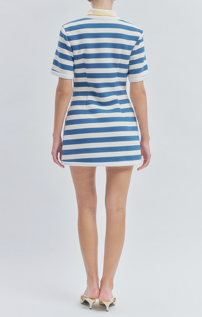 Taylor Dress - Blue Stripe