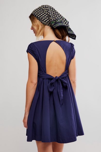 Raven Mini Dress - Indigo