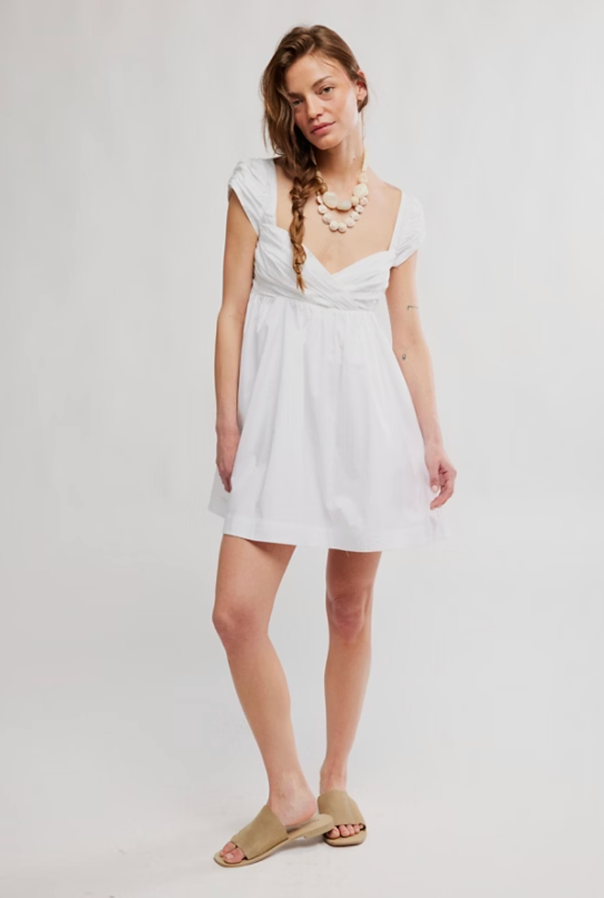 Raven Mini Dress - Ivory