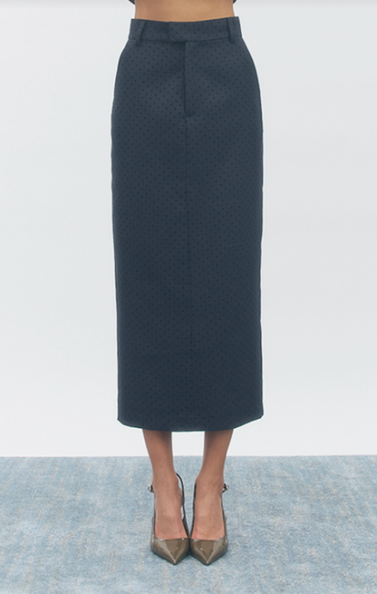 Bella Skirt - Navy/Black
