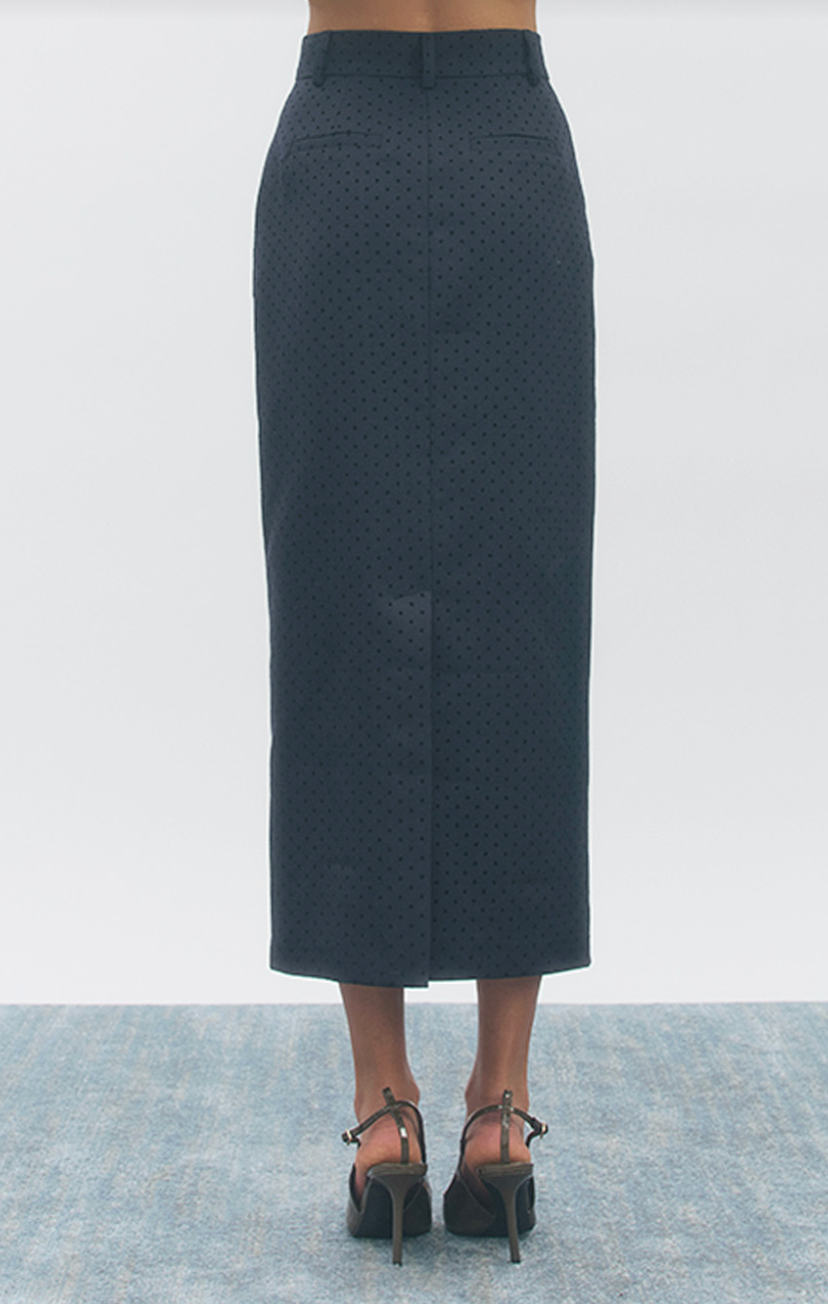 Bella Skirt - Navy/Black