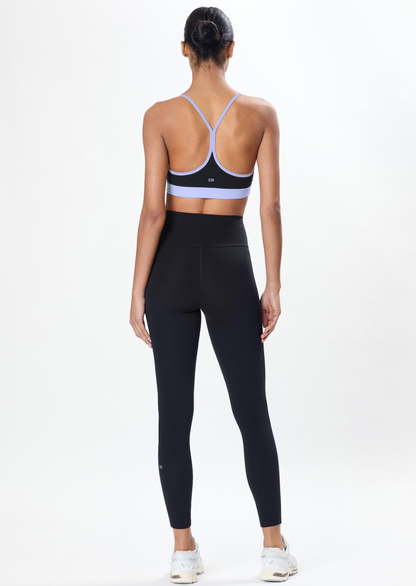Ella Airweight Legging - Black/Purple
