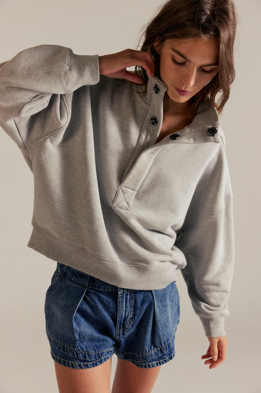 Timeless Pullover - Heather Grey