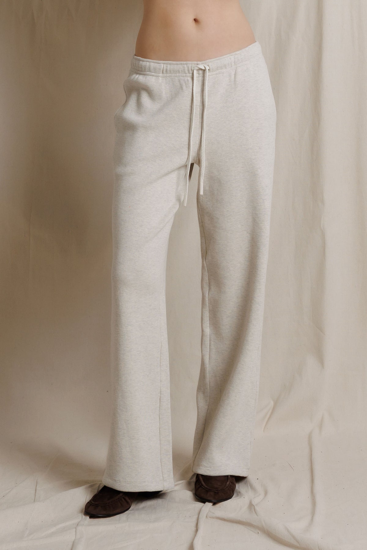 Zadie Waffle Pant - Oatmeal