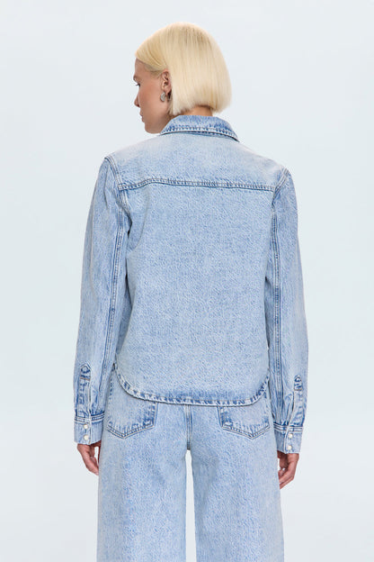 Thea Shrunken Denim Shacket