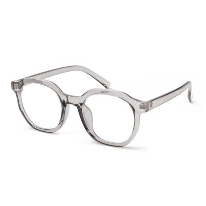 Round Geometric Blue Light Glasses