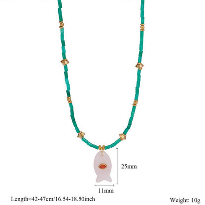 Gem Fish Necklace