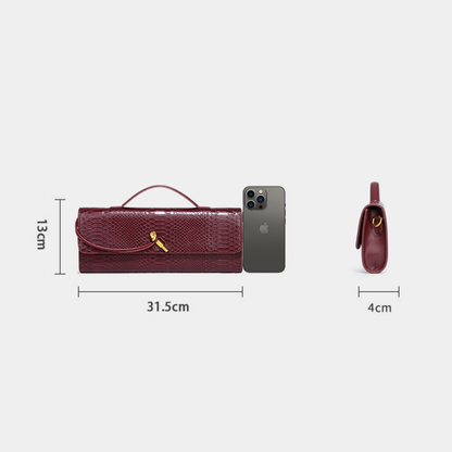 Crocodile Leather Clutch