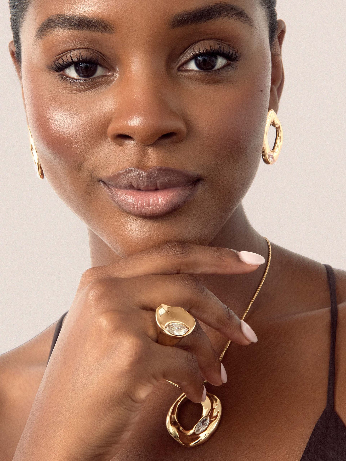 Liquid Crystal Statement Ring