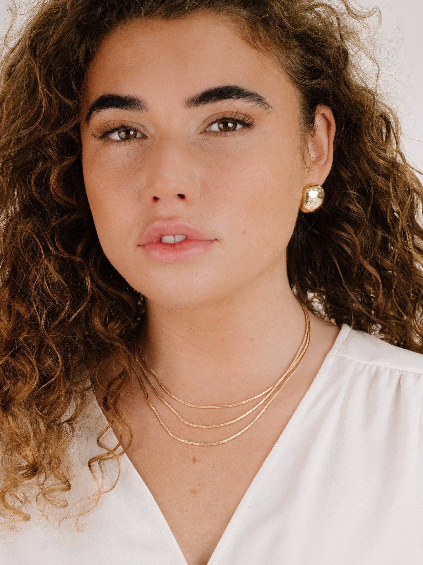Curved Stud Earrings