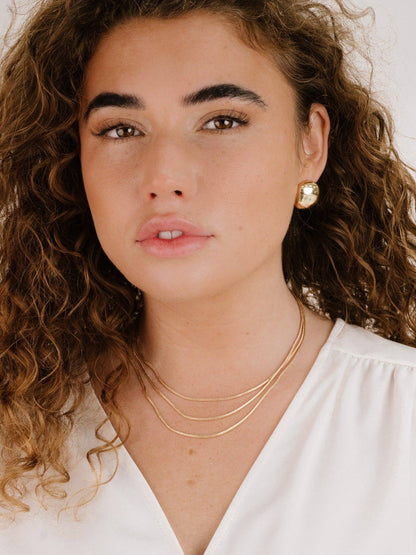 Curved Stud Earrings
