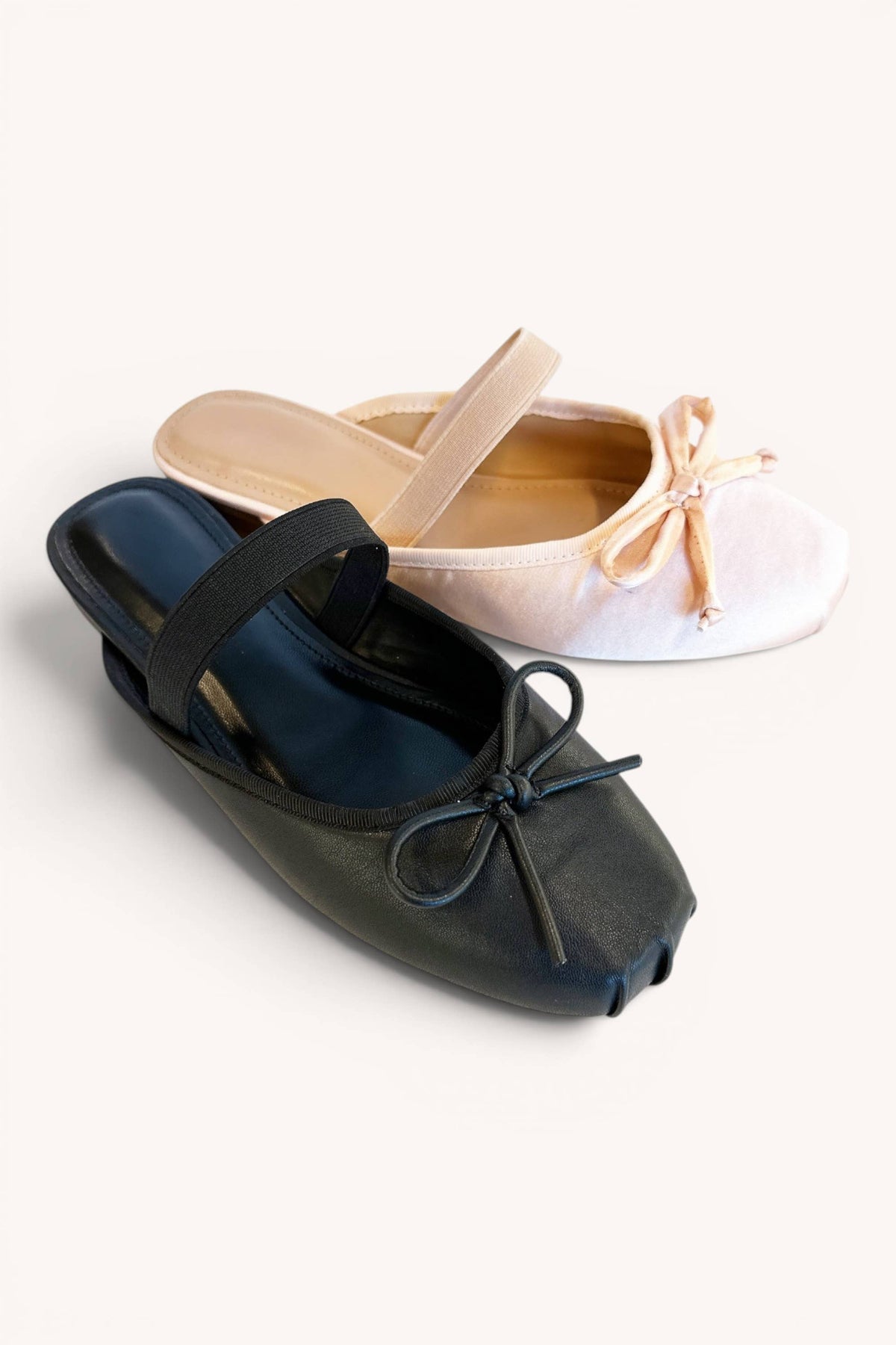 Ballet Mule Flats - Black
