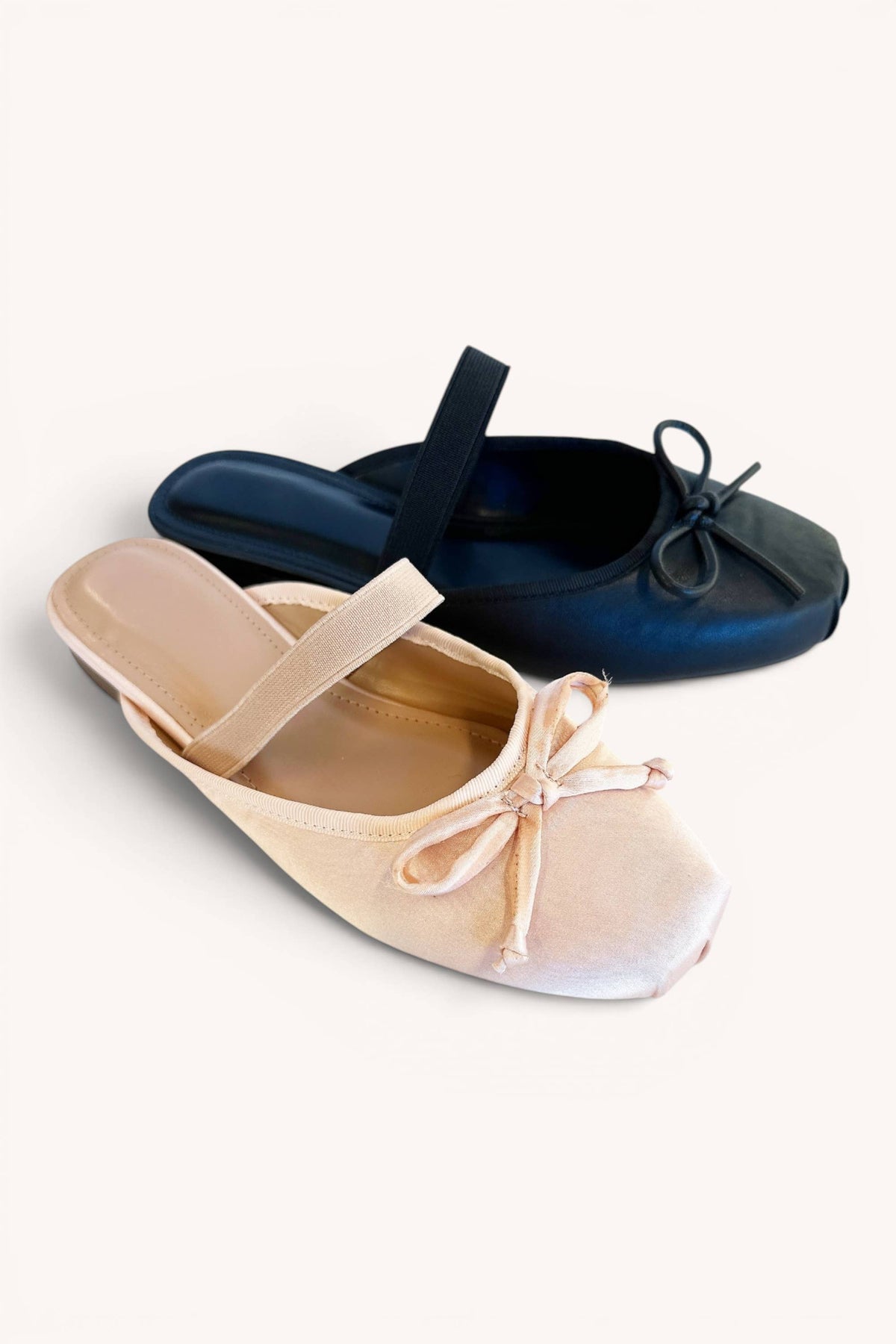 Ballet Mule Flats - Black