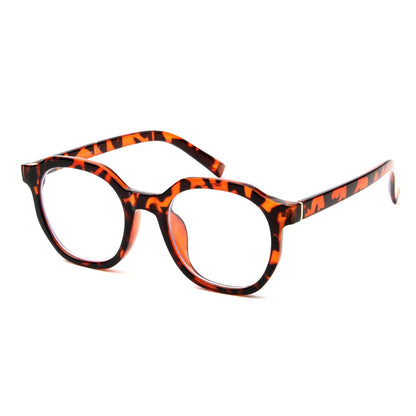 Round Geometric Blue Light Glasses