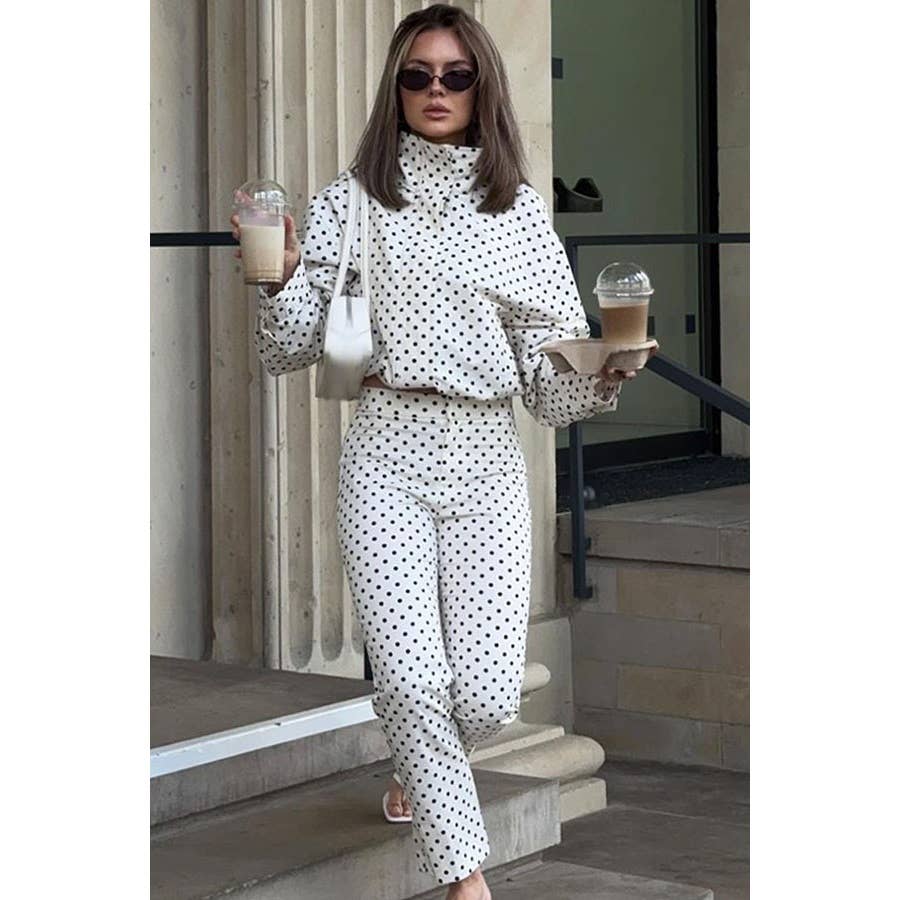 Polka Dot Printed Jacket