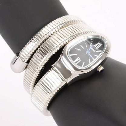 Oval Coil Wrap Watch