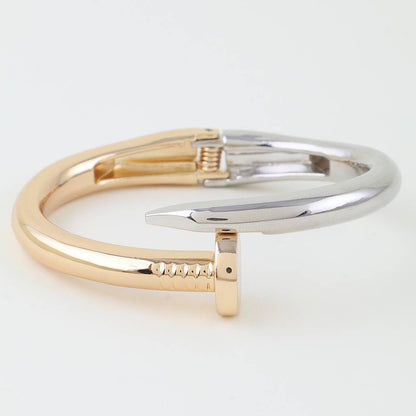 Two Tone Nail Head Bangle