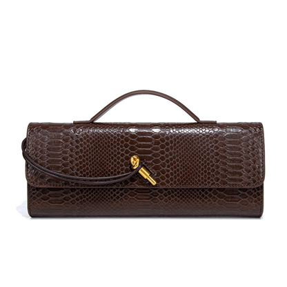 Crocodile Leather Clutch