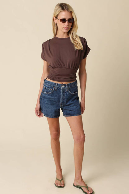 Sophie Ribbed Tee