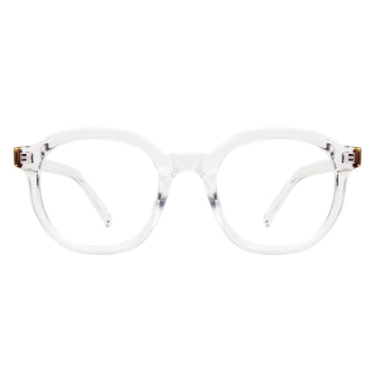 Round Geometric Blue Light Glasses