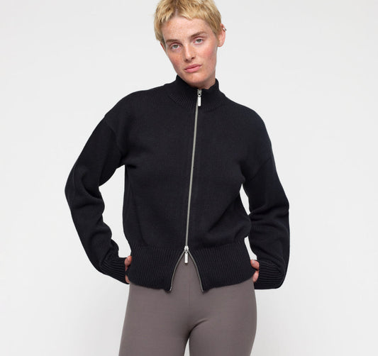 True Knit Cardigan - Black
