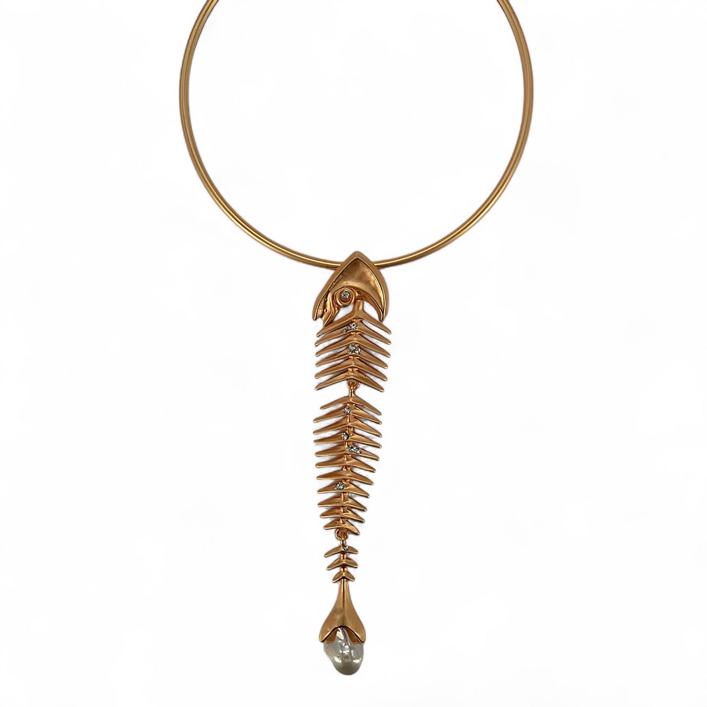 Fish Bone Collar Necklace