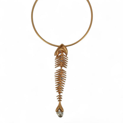 Fish Bone Collar Necklace