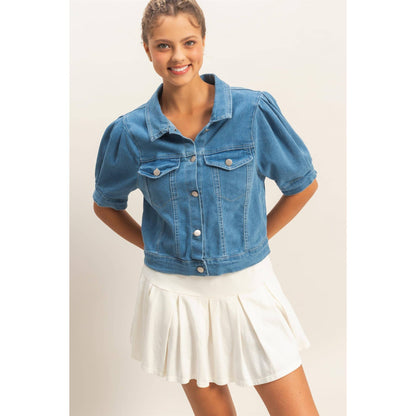 Enzyme Washed Denim Jacket