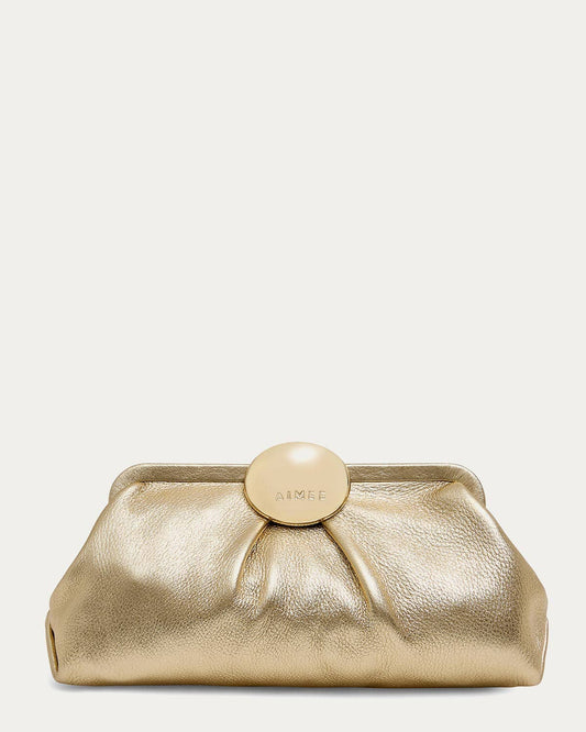 Full Circle Clutch - Champagne