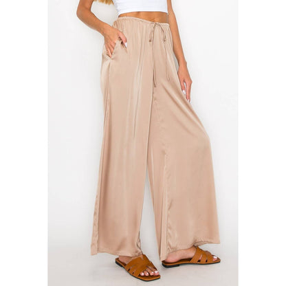 Satin Wide Leg Pants