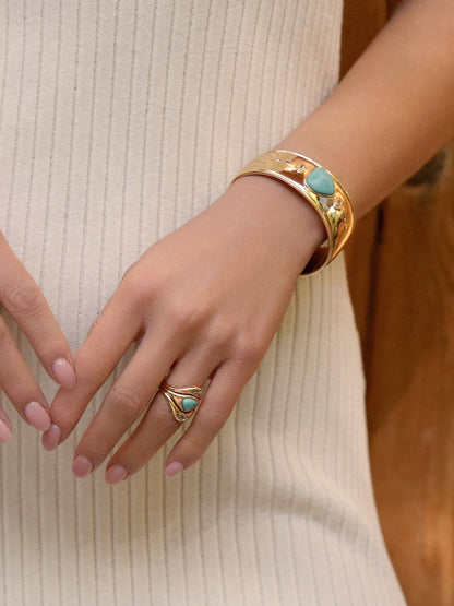 Turquoise Ring Stack / 5