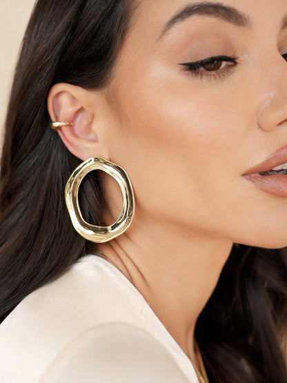 Open Circle Earrings