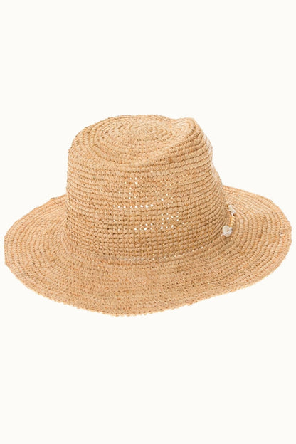 Raffia Shell Sun Hat