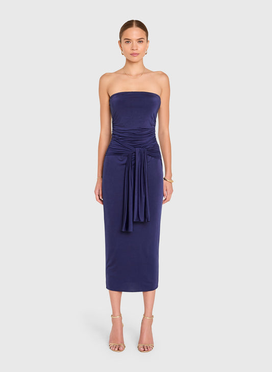 Ayanna Midi Dress - Navy