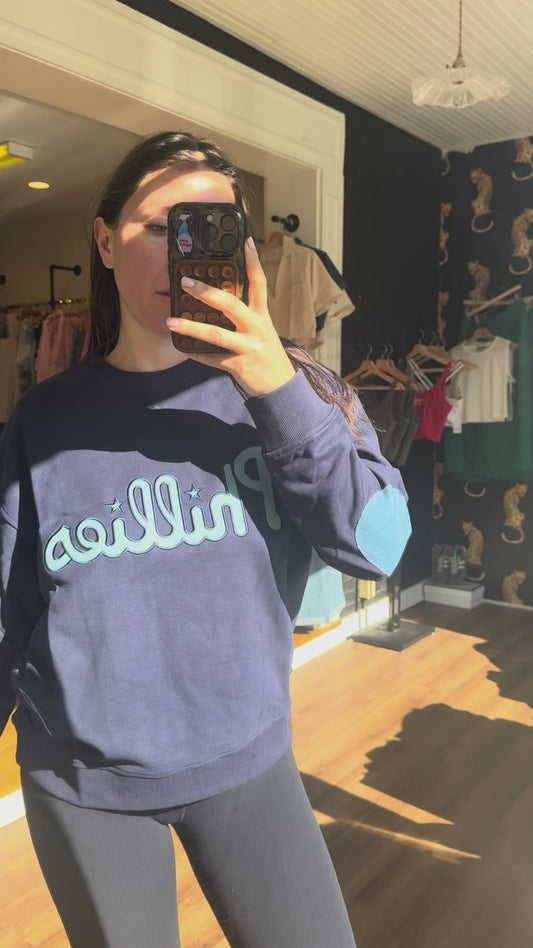 Phillies Navy Patch Crew