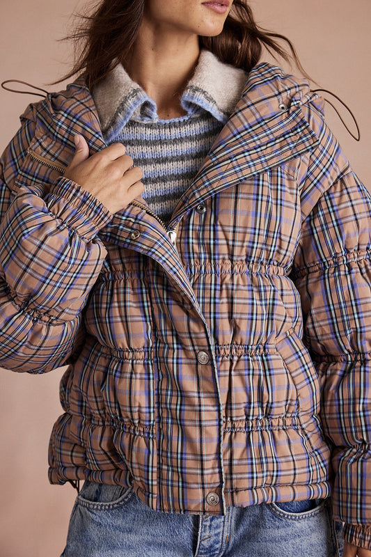 Party Of One Puffer - Tan Combo