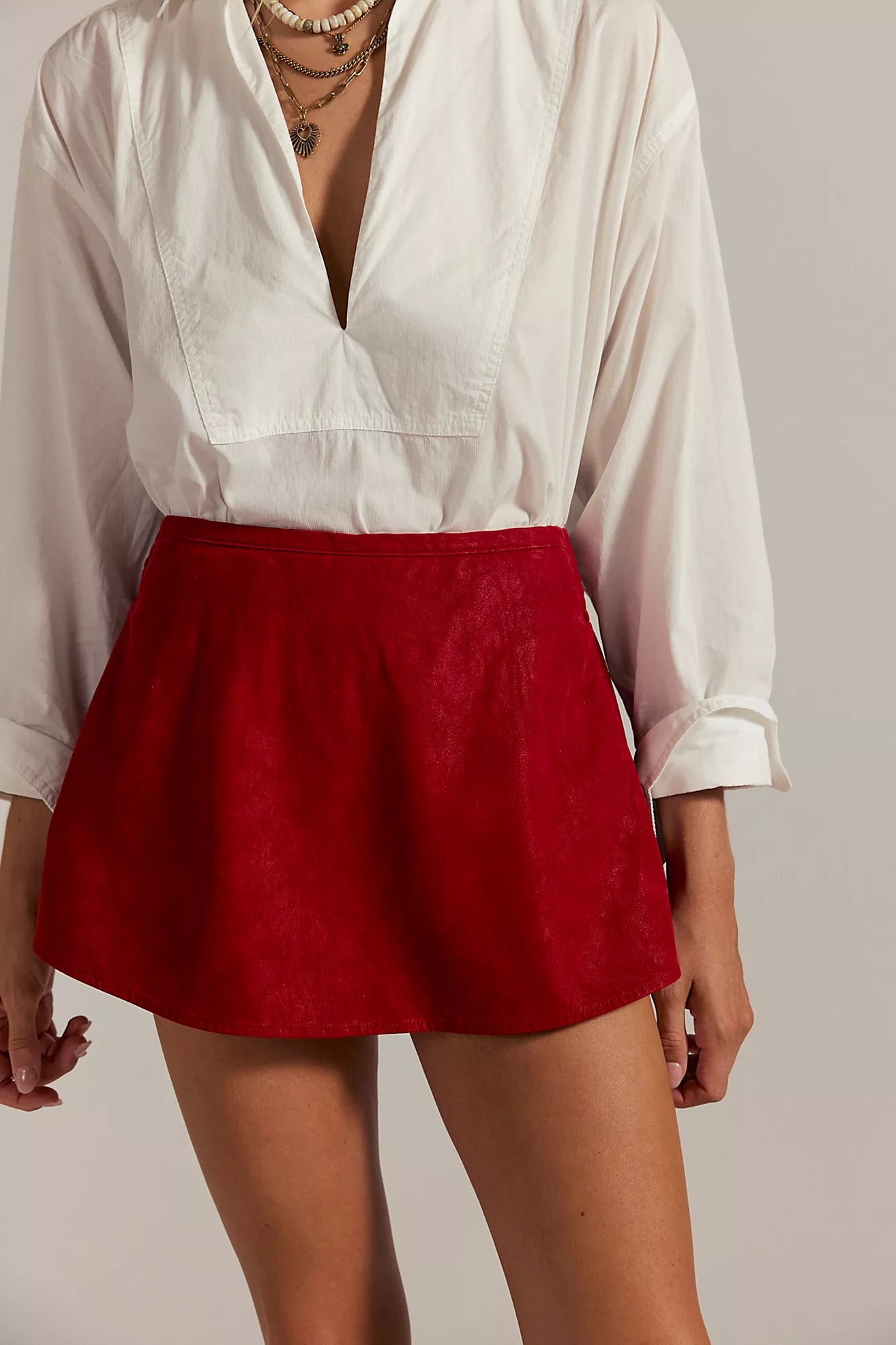 Paradise Found Suede Skort