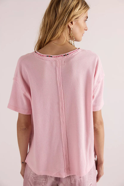 Merry Meowy Tee - Pink