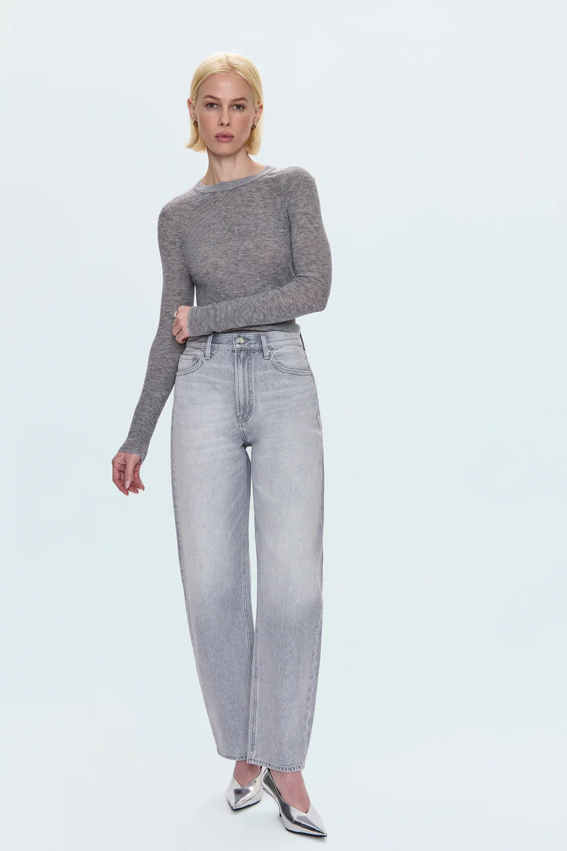 Wes High Rise Barrel Jean - Enigma